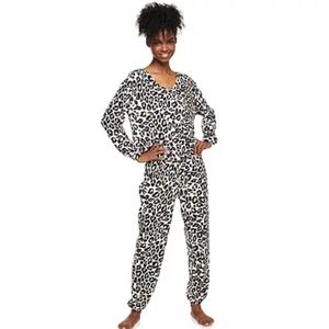 Animal Leopard Print Fleece Pajama Pants. NEW!